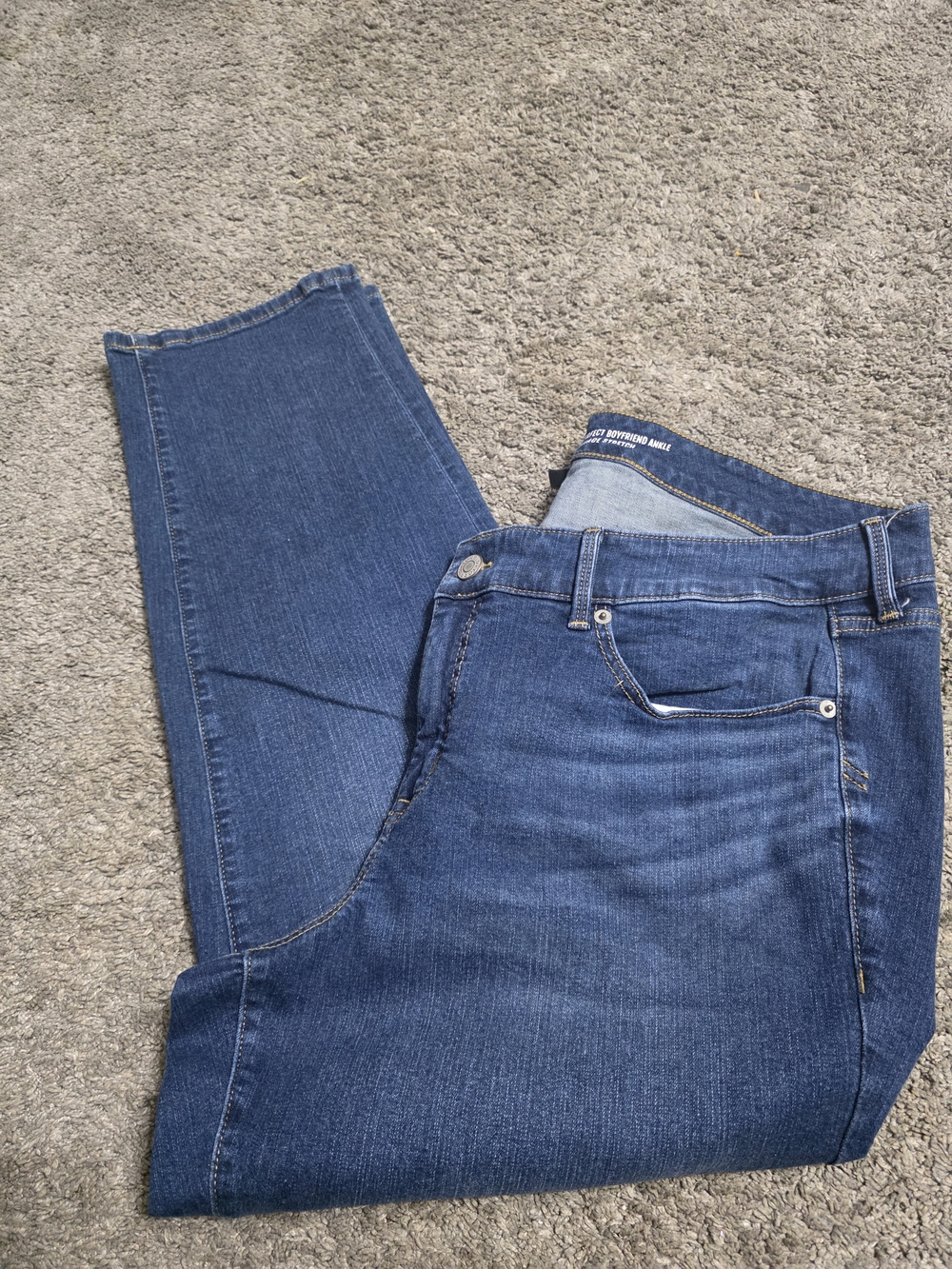Torrid Dark Wash Stretch Skinny Jeans - Blue - Picture 3 of 4
